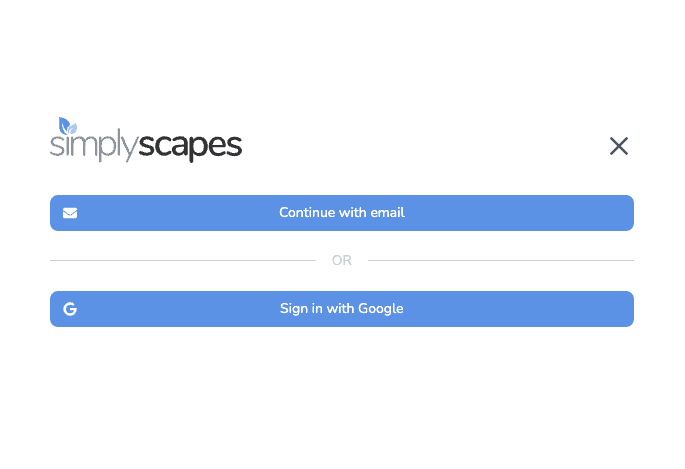 Login interface showing email and Google authentication options
