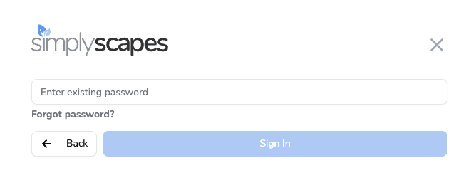 Password reset process